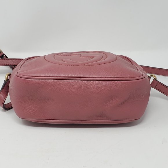 Auth Gucci Soho Disco Camera Leather Crossbody Bag - Picture 5 of 15